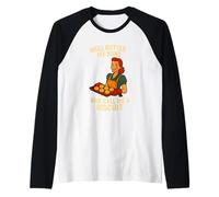 Well Butter My Buns and Call Me a Biscuit Jeu de Mots pour Femme au Foyer des années 50 Manche Raglan