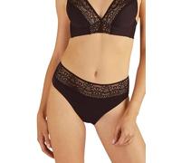 WELL Culotte Menstruelle Intimement Flux Modérés - Noir - 44/46 | Couche absorbante, lavable et réutilisable, forme classique, séchage à l'air libre. 81% Coton. Du 36/38 au 44/46
