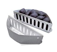 WELL GRILL 7403 Lot de 2 Paniers à Charbon Char-Basket pour Weber 57 cm Kettle Grills, Briquette Panier pour Weber One Touch and Master Touch Charcoal Grill, Barbecues à Charbon de 47,6 et 67 cm