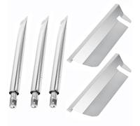 WELL GRILL Brûleur et couvercle de brûleur à double tube pour barbecue à gaz Broil King Signet & Sovereign - Réflecteur de chaleur en acier inoxydable et tuyaux de brûleur 18629 - Pièces de rechange