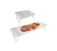 WELL GRILL Grille de maintien au chaud universelle en acier inoxydable pour Weber Spirit & Genesis, Landmann, Burnhard, Taino, Charbroil, Rösle et la plupart des barbecues à gaz, réglable de 30 cm à