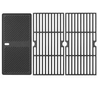 WELL GRILL Grilles et plaque de cuisson en fonte pour barbecue Charbroil Gas2Coal, Charbroil Advantage Series, grilles de cuisson pour barbecue Kenmore, Broil King, Enders