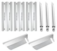 WELL GRILL Kit de rechange pour barbecue à gaz Broil King Sovereign & Signet & Monarch, couvercle de brûleur en acier inoxydable Flav-R-Wave et brûleur tubulaire à double tube et accessoires de rails