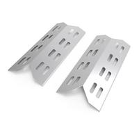 WELL GRILL Lot de 2 plaques de protection thermique en acier inoxydable pour barbecue Landmann Triton 2 et 3 (39,5 x 17 cm)