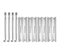 WELL GRILL Lot de 4 barres de flavorizer et de tuyaux de brûleur pour Napoléon Legend LEX 485 605 730 Series, Mirage, Prestige 500, Rogue 365, en acier inoxydable