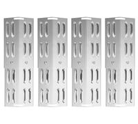 WELL GRILL Lot de 4 cache-brûleurs universels en acier inoxydable pour barbecue Taino, Landmann, Burnhard et la plupart des barbecues à gaz, réglables de 29 cm à 43 cm