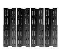 WELL GRILL Lot de 4 housses de brûleur universelles pour barbecue à gaz en porcelaine - Pièces de rechange pour Taino, Landmann, Burnhard et la plupart des barbecues à gaz - Réglable de 29 cm à 43 cm