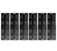 WELL GRILL Lot de 6 cache-brûleurs réglables de 29 cm à 43 cm pour barbecue à gaz, distributeur de flammes, rails d'arômes, accessoires pour barbecue Burnhard, Mayer, Campingaz, Enders et la plupart