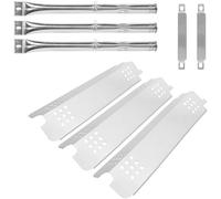 WELL GRILL Pièces de rechange pour barbecue Charbroil Gas2Coal 463370516 468302321 468302421 - Rails d'arômes pour barbecue à gaz et tuyau de brûleur en acier inoxydable pour Char Broil Gas2Coal G553