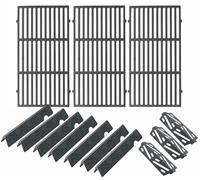 WELL GRILL Pièces de rechange pour Weber Genesis II/LX 400 Serie, Genesis II E/S 410 440 435 415 (2017-Neuer), 66033 Flavorizer Bars & Disques chauffantes & 66097 Grille de cuisson en fonte