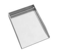 WELL GRILL Plancha Plaque de barbecue universelle,20x30 cm,En acier inoxydable massif,Rectangulaire,Convient pour Weber Outback Landmann Char-Broil,Barbecue à gaz et barbecue au charbon de bois