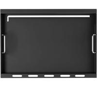 WELL GRILL Plancha Plaque de cuisson avec poignées de rechange pour barbecue à gaz Weber Spirit 300 Series, Spirit II E-310 S-310 E-320 S-320, Spirit 700, Genesis 1000-3500, BBQ Full Size Noir