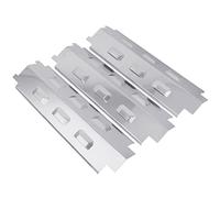WELL GRILL Plaque chauffante en acier inoxydable,37 cm,Pour barbecue à gaz,Pièces de rechange pour barbecue à gaz, Blooma, Enders Boston 3k Turbo et autres modèles de barbecues (3 pièces)