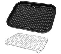 WELL GRILL Plaque de cuisson antiadhésive et grille pour Ninja Woodfire OG700 Series, plaque de gril en acier inoxydable, accessoires pour Ninja Outdoor OG701UK OG751UKAMZ