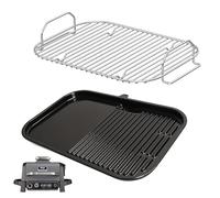 WELL GRILL Plaque de cuisson antiadhésive et grille pour Ninja Woodfire série OG700, 2 en 1, en acier inoxydable, accessoires pour Ninja Outdoor OG701UK OG751UKAMZ