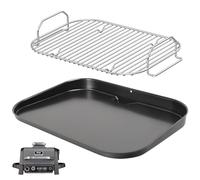 WELL GRILL Plaque plate et grille anti-adhésive pour barbecue Ninja Woodfire série OG700, plaque de cuisson en acier inoxydable, accessoires pour barbecue Ninja Outdoor 7 en 1 OG701UK OG751UKAMZ