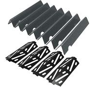 WELL GRILL Rails d'arômes et réflecteur de chaleur pour barbecue à gaz Weber Genesis II/LX 400, Genesis II E-410 E-415 S-435, couvercle de brûleur pour Weber 66033 66796 66041