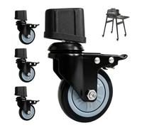 WELL GRILL Roulettes pivotantes pour support de barbecue Ninja Outdoor | Roulettes robustes à 360° pour support de barbecue Ninja Woodfire Pro XL, Ninja OG701 OG751 OG850 OG901