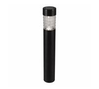 Well Home Balise Solaire Anthracite Ø7,5 x 57 cm en Acier Inoxydable avec LED Blanc Chaud
