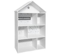 WELL HOME - Bibliothèque pour enfants Atmosphera gris avec 7 espaces gris.