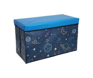 Well Home Boîte de rangement MDS avec tissu non tissé, design de l'espace 60 x 30 x 35 cm