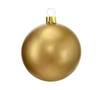 Well Home Boule de Noël Gonflable dorée de Ø4,5 cm avec Ventouse et Accessoires
