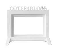 Well Home - Cadre photo de table ou mural, modèle CoteFablo, taille du cadre 20,5 x 13,5 x 1,5 cm, pour photos de 10 x 15 cm, couleur blanche