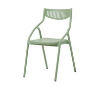 Well Home Chaise 'Alba' Verte en Aluminium - Moderne, légère et Durable - Design Minimaliste - 60 x 55 x 95 cm