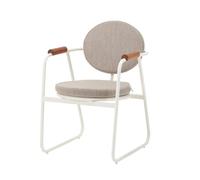 Well Home Chaise Design 'Gala' Ireko - Élégante et Fonctionnelle avec éléments géométriques - intérieur et extérieur - 65 x 65 x 110 cm