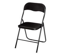 WELL HOME - Chaise pliante noire - Basic