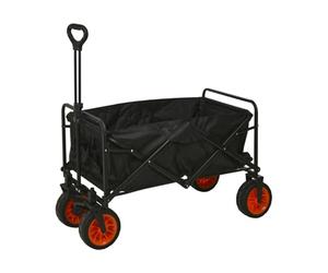 Well Home Chariot de Plage Pliable en Acier et Polyester, résistant et spacieux 87 x 54 x 59 cm