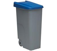 Well Home Conteneur recyclable 110 litres fermé Bleu 88 x 57 x 42 cm