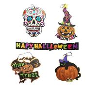 Well Home Décoration d'halloween : 4 suspensions + Guirlande
