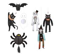 Well Home Décoration d'Halloween - Set 7 pièces suspendues festives