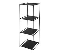 Well Home Étagère avec 3 Compartiments en Tissu et Tubes métalliques H.98 cm
