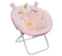 WELL HOME - Fauteuil pliant Licorne, tissu rose