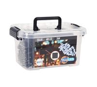 Well Home Guirlande lumineuse LED solaire avec 400 ampoules - Câble de 4 mètres, LED blanc froid et panneau solaire polycristallin