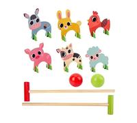 Well Home Jeu Classique de Croquet pour Enfants en Bois
