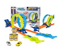 Well Home Jouet de Piste de Course de 163 cm avec Voitures