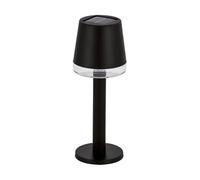 Well Home Lampe de table solaire LED Blanc chaud Ø8 x 21 cm Noir