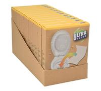 Well Home Lot de 12 feuilles absorbantes pour toilettes de couleur en polyester non tissé 10 x 25 cm