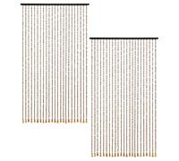 Well Home Lot de 2 Rideaux décoratifs « Be Garden » pour Portes 175 x 90 cm