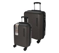 Well Home - Lot de 2 valises Trolley ABS 18'' et 22'' Grises