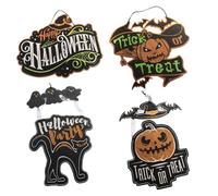 Well Home Lot de 4 décorations à Suspendre pour Halloween