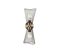 WELL HOME MOBILIARIO & DECORACIÓN Applique murale en métal, vintage, 16 x 16 x 48, culot 2 x e 27 max 40 w