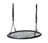 WELL HOME MOBILIARIO & DECORACIÓN- Balançoire en Filet Noir de Ø100 cm, WH14736, 100x100x10