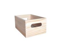 WELL HOME MOBILIARIO & DECORACIÓN Boîte de rangement empilable en pin massif 30 x 20 x 15 cm