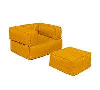 WELL HOME MOBILIARIO & DECORACIÓN Fauteuil + Pouf pour Enfants pour l'extérieur Orange