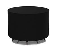 WELL HOME MOBILIARIO & DECORACIÓN Housse pour Table Ronde Ø160 x H80 cm imperméable en Polyester 600D Noir avec Protection UV