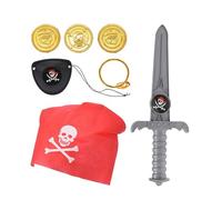 WELL HOME MOBILIARIO & DECORACIÓN- Jeux d'armes Pirates de 6 Articles aléatoires, WH14754, 15x3x31,5